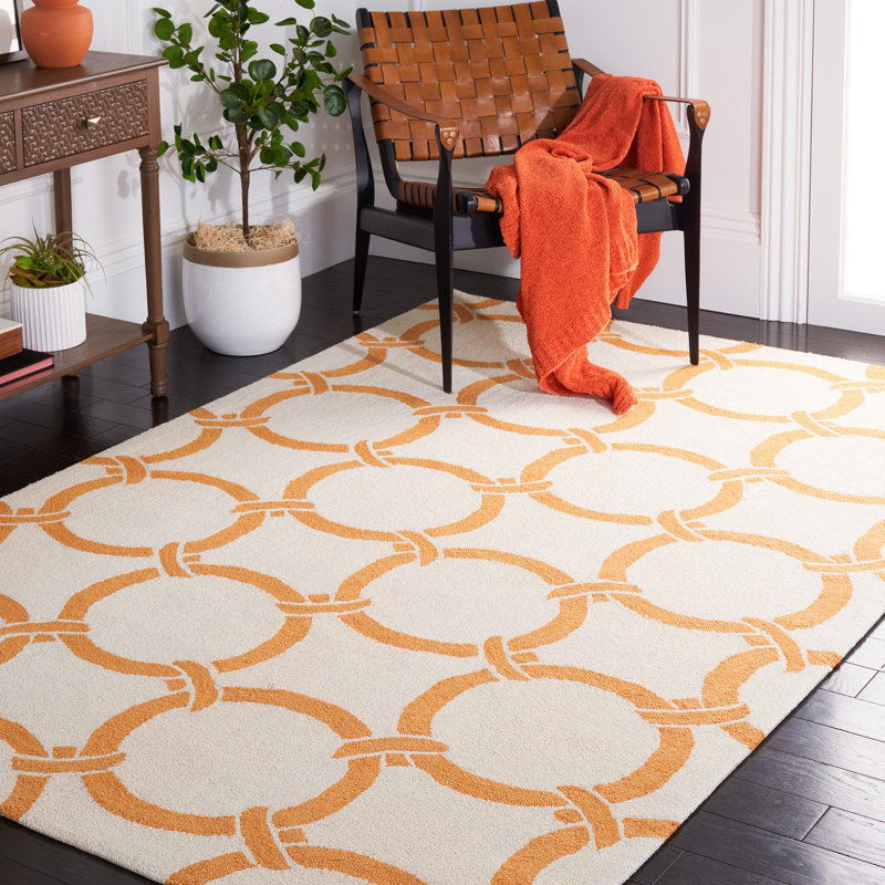 Hadriana Hand Hooked Performance Geometric Rug, Rectangle 8' x 10'