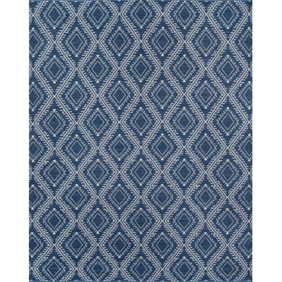 Easton Geometric Area Rug in Navy