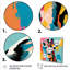 Portrait de girafe coloré, art mural III-1070598696-1070598701
