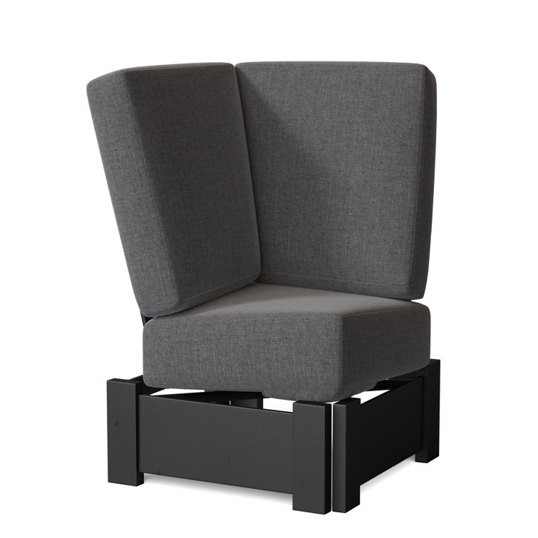 Chaise de patio avec coussins Cherin