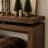 60'' Antique Brown Farmhouse Console Table - Retro Wooden Entryway Table with Double Board Suspension Design, Solid Wood & MDF-129434227-129434231-129434235