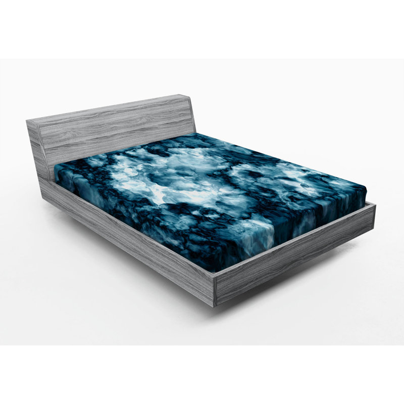 Microfiber Abstract Fitted Sheet, Full Fitted Sheet