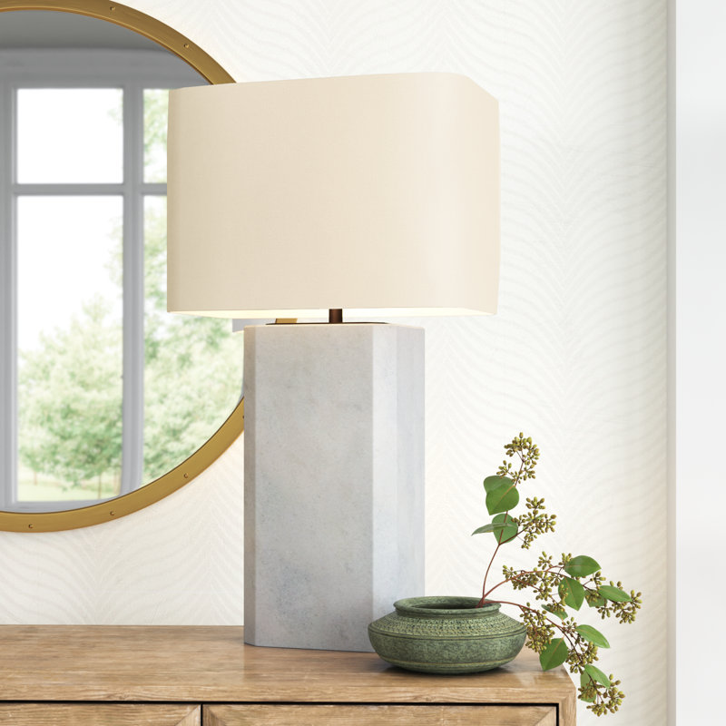 Jadon Marble Bedside Table Lamp