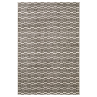 Orion Modern Geometric Lines Charcoal/Beige Area Rug