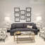 Table basse avec dessus de plateau Angelina