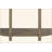 Curved 1-Drawer Console Table - Toffee
