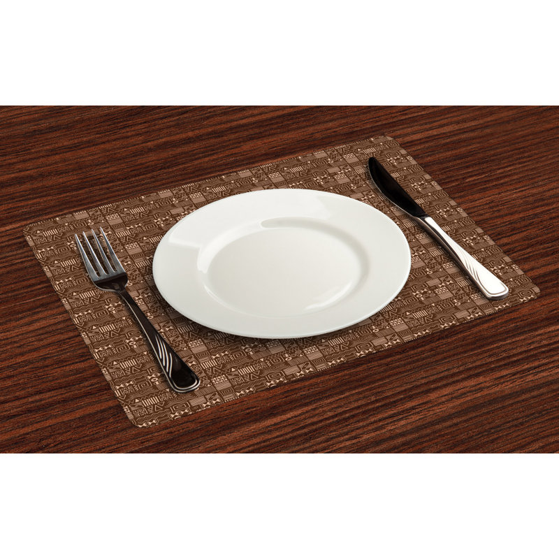 Polyester Geometric Rectangle Placemat