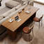 Bureau rectangulaire en bois massif brun noisette-108918980