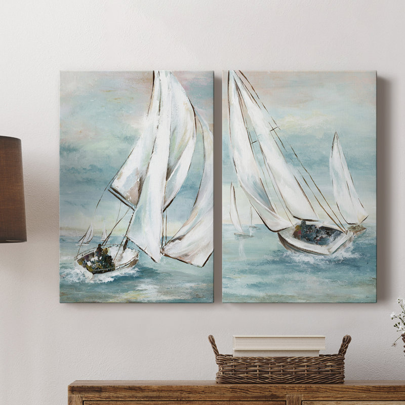 Réglage de la voile - Toile tendue avec châssis de qualité supérieure - Prêt à être accroché, H 60 po x l 40 po