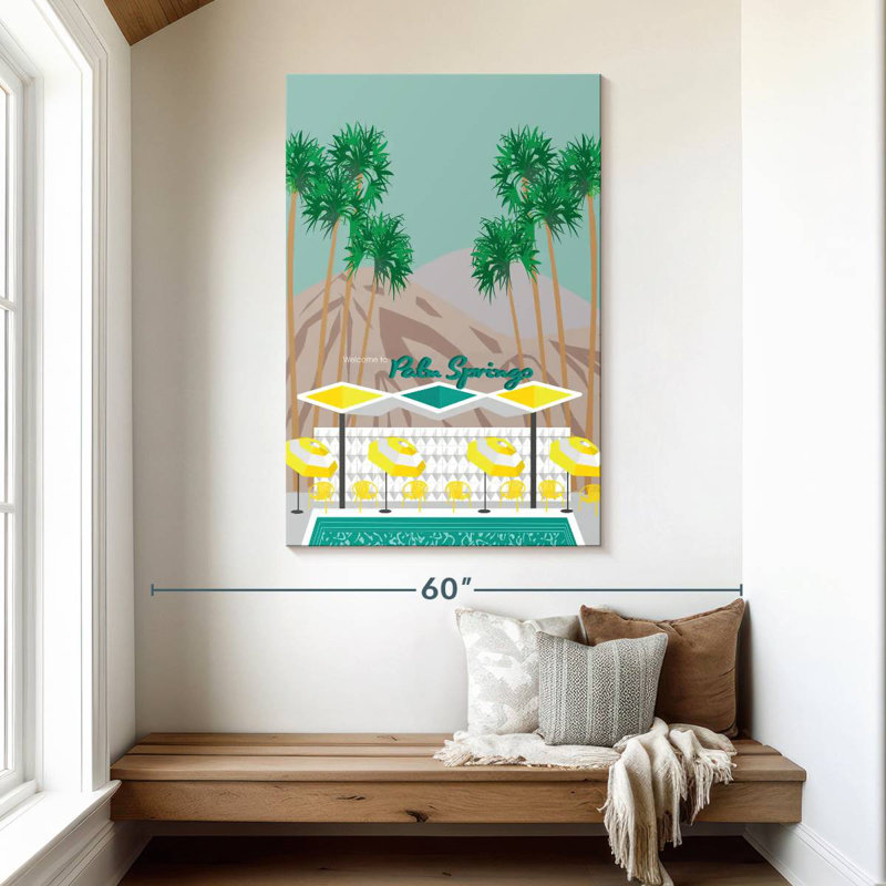 Aime Palm Springs Pool, 48" H x 32" W