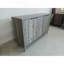 Armoire de buffet de style moderne, armoire de buffet avec rangement, armoire de rangement avec 4 portes en relief en forme de losange pour le salon, la salle à manger, le vestibule, le couloir, la cuisine, gris