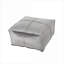 Repose-pieds carré 24 x 24 x 12 pour salon | Coussin de plancher | Gris anthracite | Velours