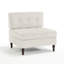 Fauteuil capitonné en velours côtelé-1283549085