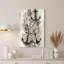 «Black Anchor Silhouettes» et coquillages sur toile de bois blanchie-132893712