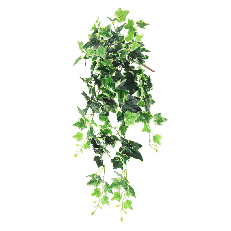 Plante artificielle suspendue lierre anglais panaché, H 32 po x l 12 po x P 6 po