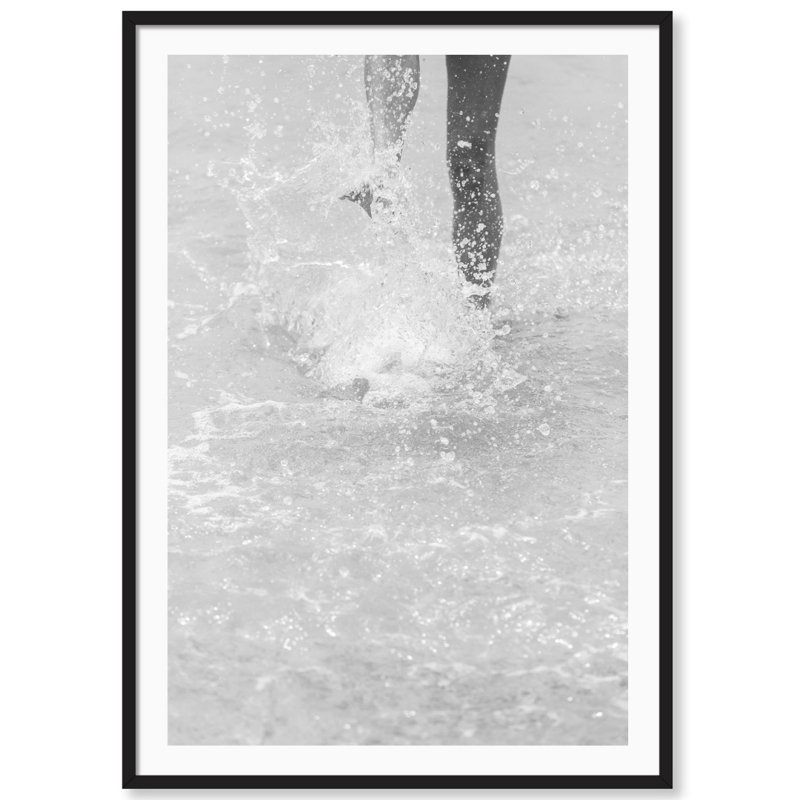 Splash Print by Carly Tabak, Black Wood, 18" W x 25" H
