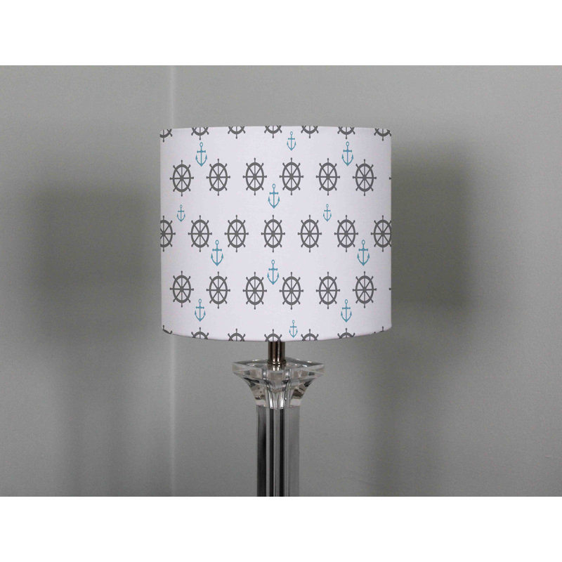 Cotton Drum Lamp Shade ( Uno ), 22cm H x 25cm W x 25cm D