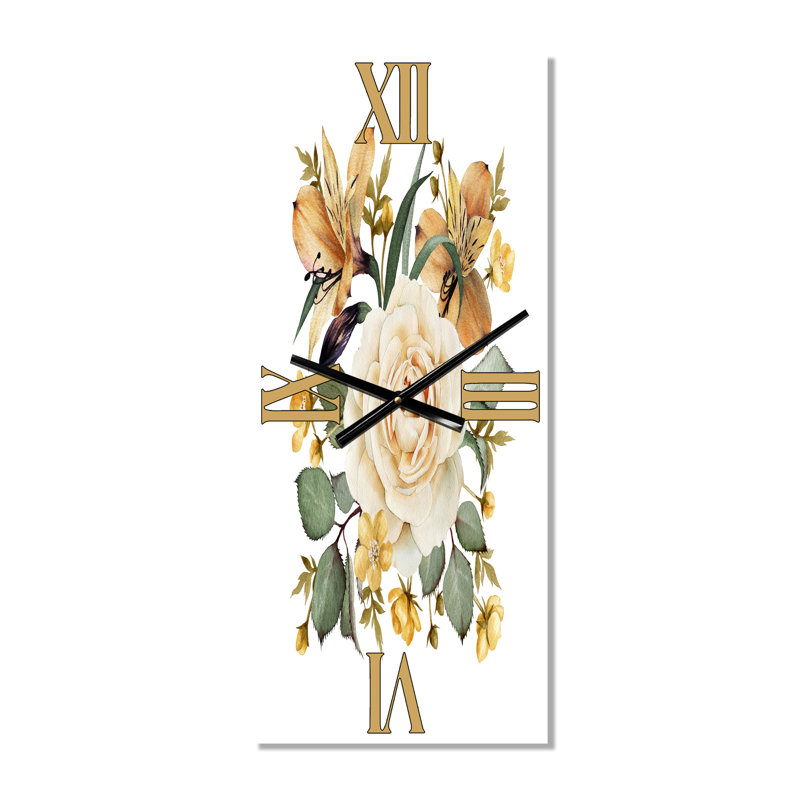 Horloge murale rose, Grand
