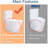 Elongated Toilet With Porcelain And Silent Flush System Flushing Long-Lasting Construction