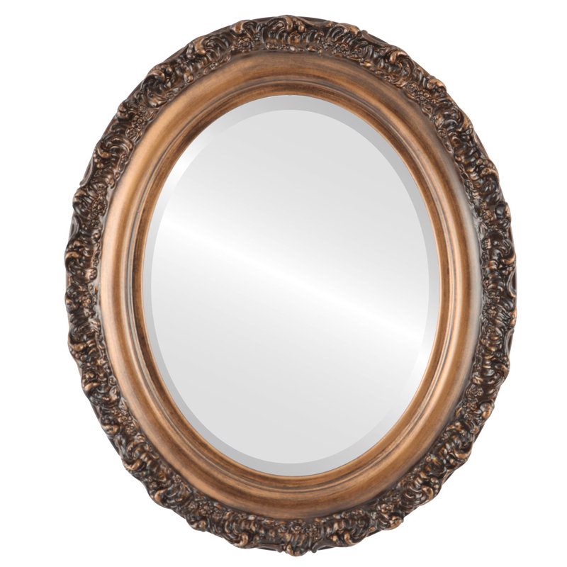 Miroir d'appoint Winegar, 33 po x 27 po, Coucher de soleil doré