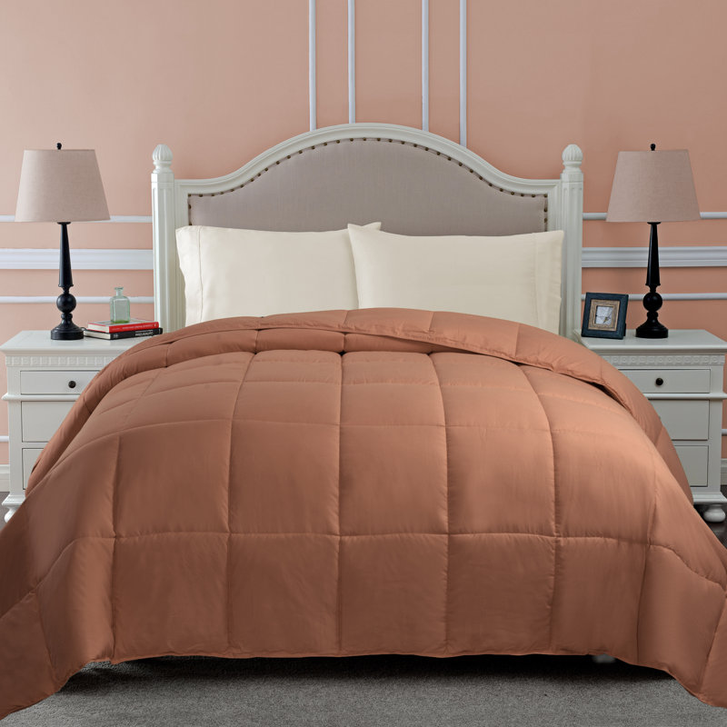 Full Camel Reversible Down Alternative Microfiber Comforter