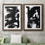 Cadre en bambou noir mat I - prêt à accrocher-709193680-709193706