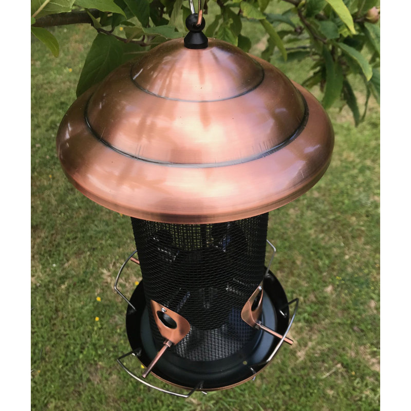 Fralick Metal Hanging Tube Bird Feeder