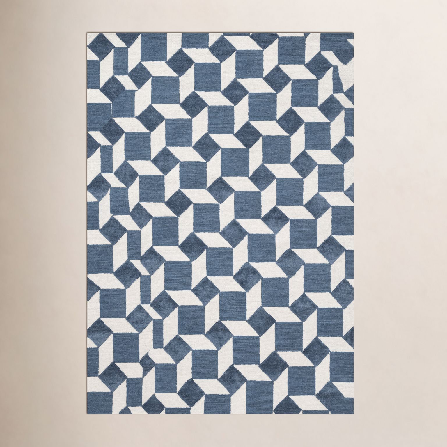 Magnusson Hand-Tufted Geometric Wool Rug, Rectangle 7'9" x 9'9"