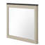 Miroir de commode Trex, plateau en faux marbre noir, cadre beige 37 x 40