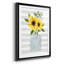 «Sunflower Perfume I», reproduction encadrée de qualité supérieure - prête à être accrochée-1861490491-1861490493