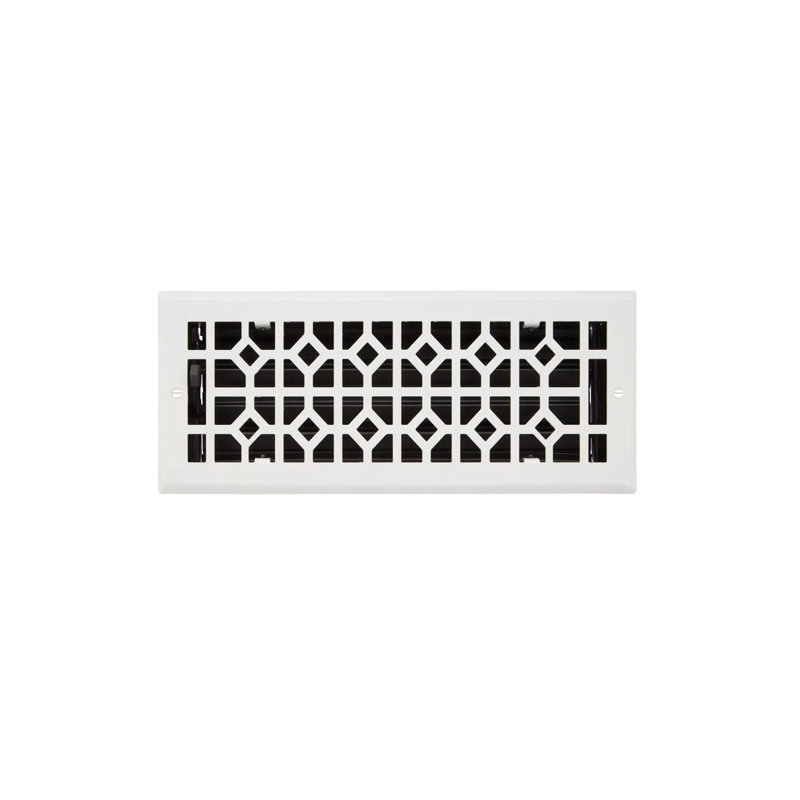 Registre mural en acier Appert, Blanc, 4 po x 12 po