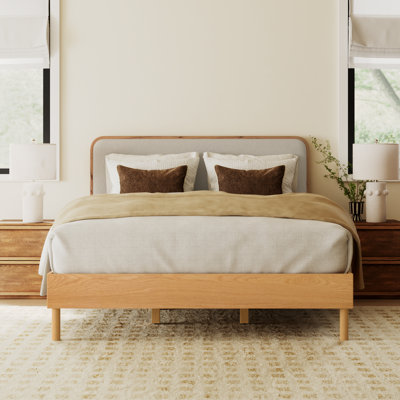 Yohan Upholstered Panel Headboard Design Bed