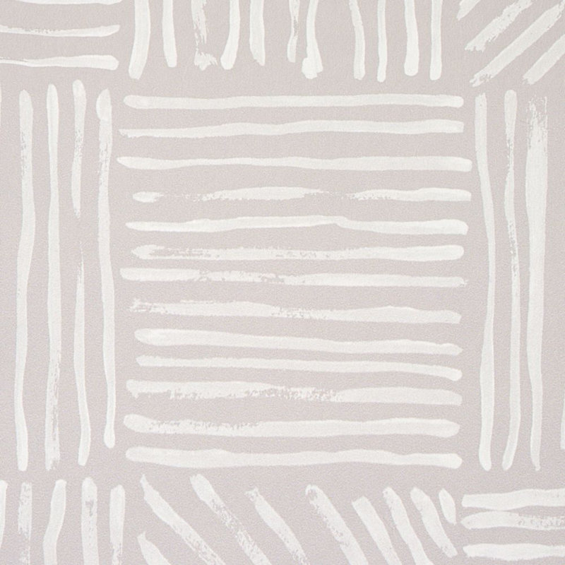 Schumacher x Caroline Z Hurley Katama Wallpaper, Ivory Stone