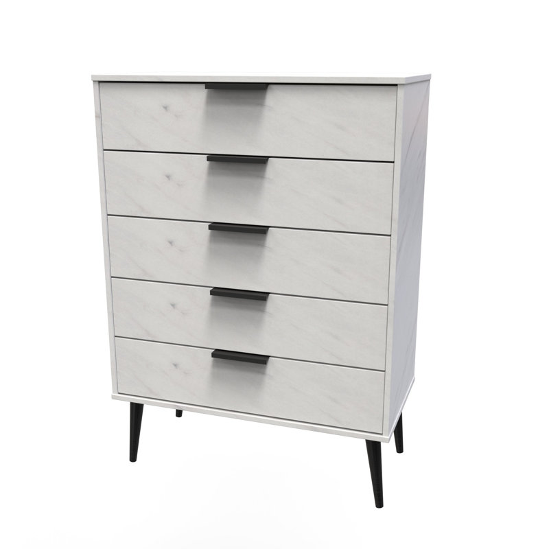 Turah 77cm W 5 - Drawer Chest of Drawers