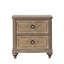 Table de chevet rustique classique en chêne massif, 1 pièce, avec 2 tiroirs, glissières à roulement à billes, plateau doublé de feutre, idéale pour la décoration de chambre. Meubles en bois de couleur A et C, tiroir confortable.