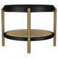 Table de bout ronde noire.