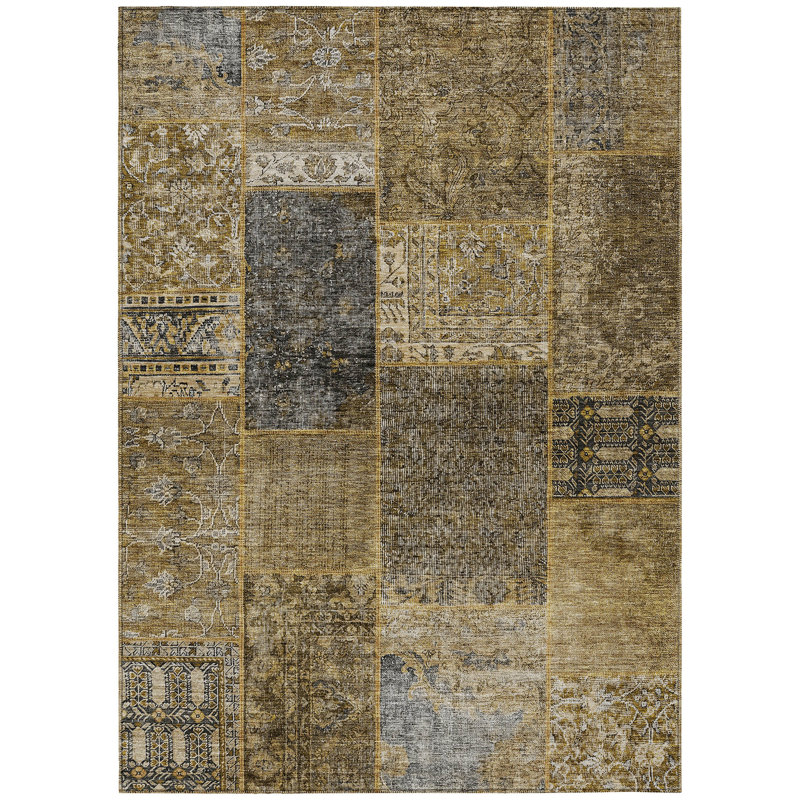 Tapis intérieur lavable 3 pi x 5 pi gris