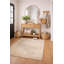 Tapis oriental beige tissé à la main Rectangle