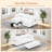 109" U Shaped Cloud Modular Sofa With 2 Ottomans-1074715325