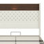 Lit tapissier en velours, lit plateforme à oreilles capitonné avec tête de lit moelleuse de 52 po de hauteur, port USB, veilleuse, tablette de rangement-1404910649-1404910644