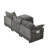 101.9" Cashmere Fabric Modular Sectional Sofa, 3-Seater Convertible L-Shape Couch with Movable Ottoman-1136662350