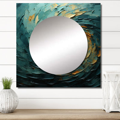 Décoration murale Majestic Motion Teal Spiral IV - Abstract