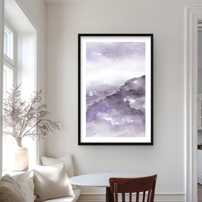 Nebula - imprimé mauve encadré pour la décoration intérieure