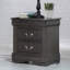 Table de chevet en pin massif avec 2 tiroirs-2062995490