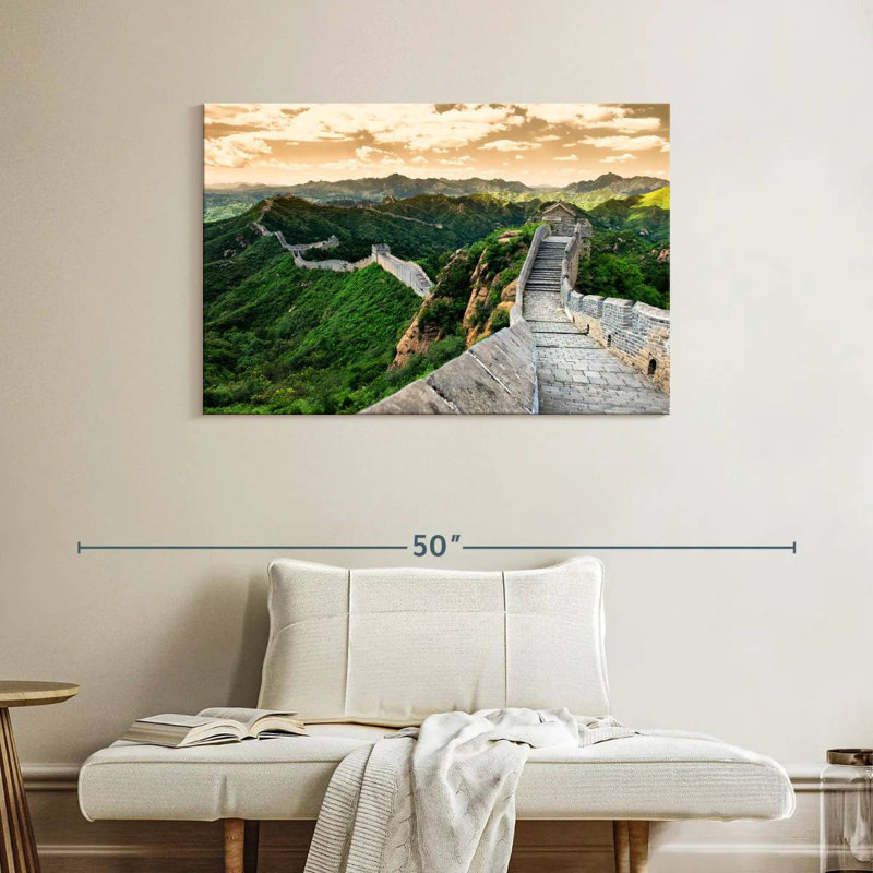 Ravi, grande muraille de Chine V, H 26 po x l 39 po
