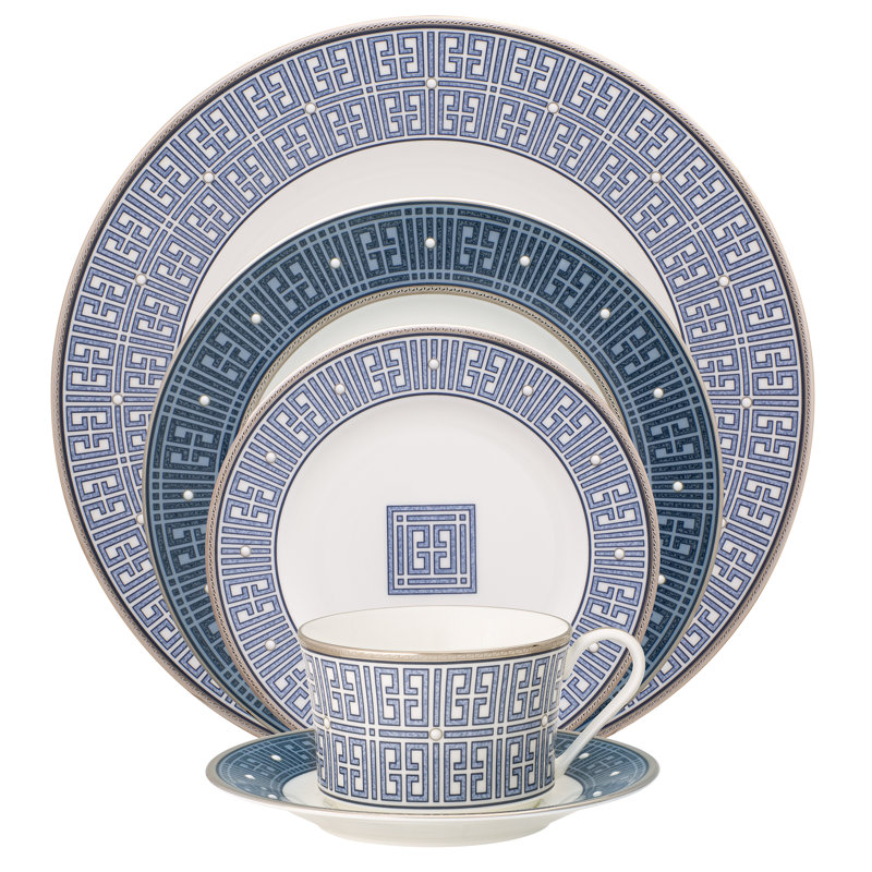 Couvert individuel 5 pièces Noritake Infinity, Bleu