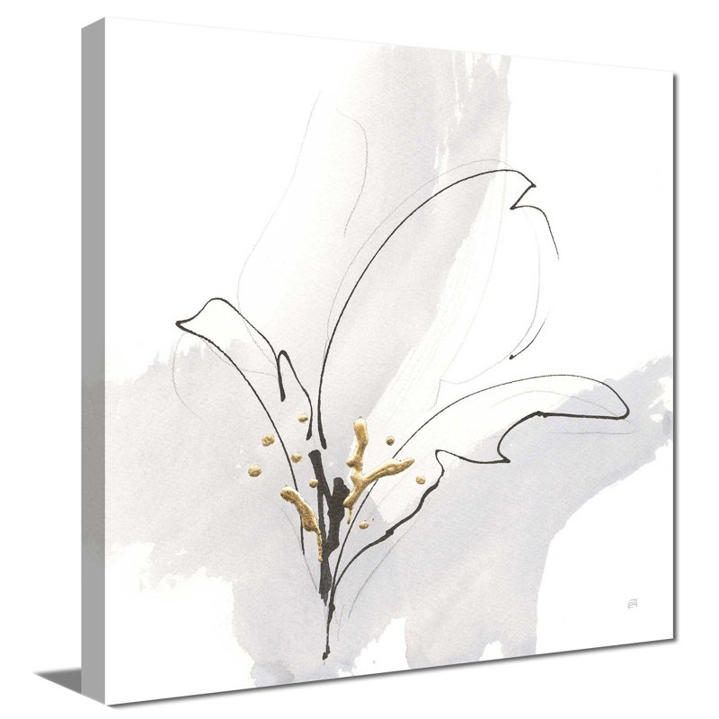 Gris froid - peinture, L 18 po x H 18 po, Toile tendue