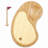 Sand Trap Golf Serving Board & Cheese Tools Set Enoch