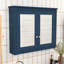 Armoire de salle de bain moderne à miroir - Conception murale avec rangement dissimulé-1823868072
