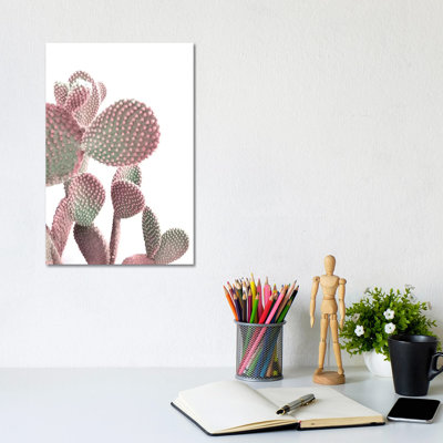 Cactus On White by Emanuela Carratoni - Wrapped Canvas Gallery-Wrapped Canvas Giclée